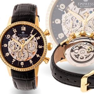 NWT Automatic Genuine Leather Band Watch